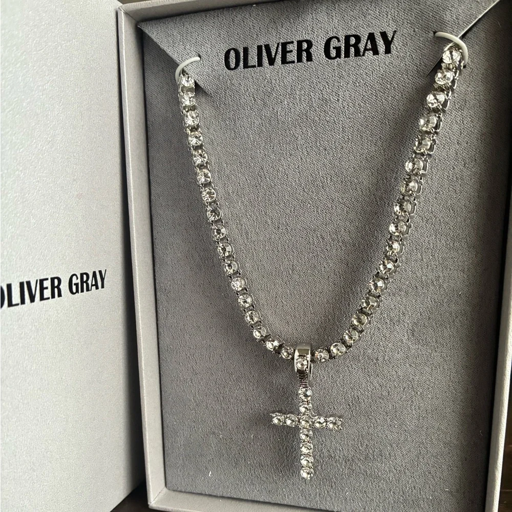 Silver Cross Pendant Necklace